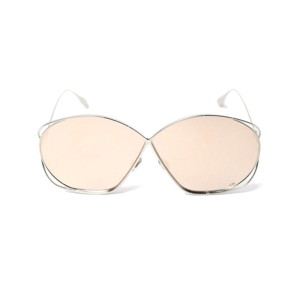 CHRISTIAN DIOR Stellaire2 010 SQ 68 03 130mm Silver Pink Sunglasses NEW